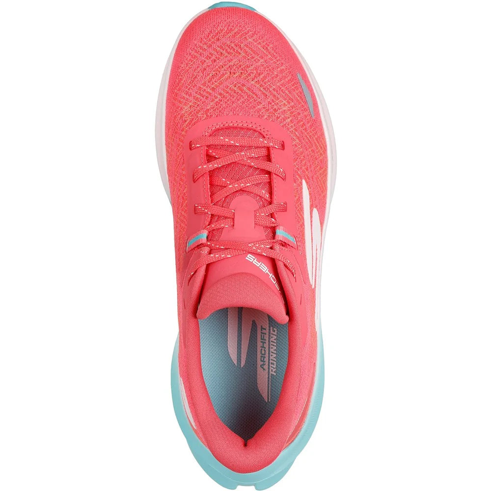 Coral - Pack Shot - Skechers Womens-Ladies Go Run Ride 12 Trainers