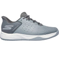 Grey-Charcoal - Back - Skechers Mens Viper Court Reload Relaxed Fit Trainers