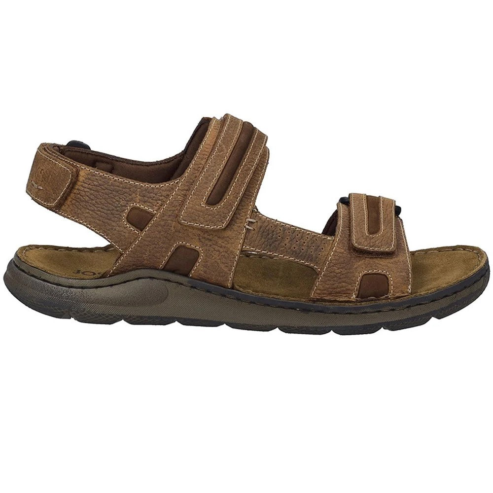 Brown Cognac - Lifestyle - Josef Seibel Mens Maverick 23 Leather Sandals