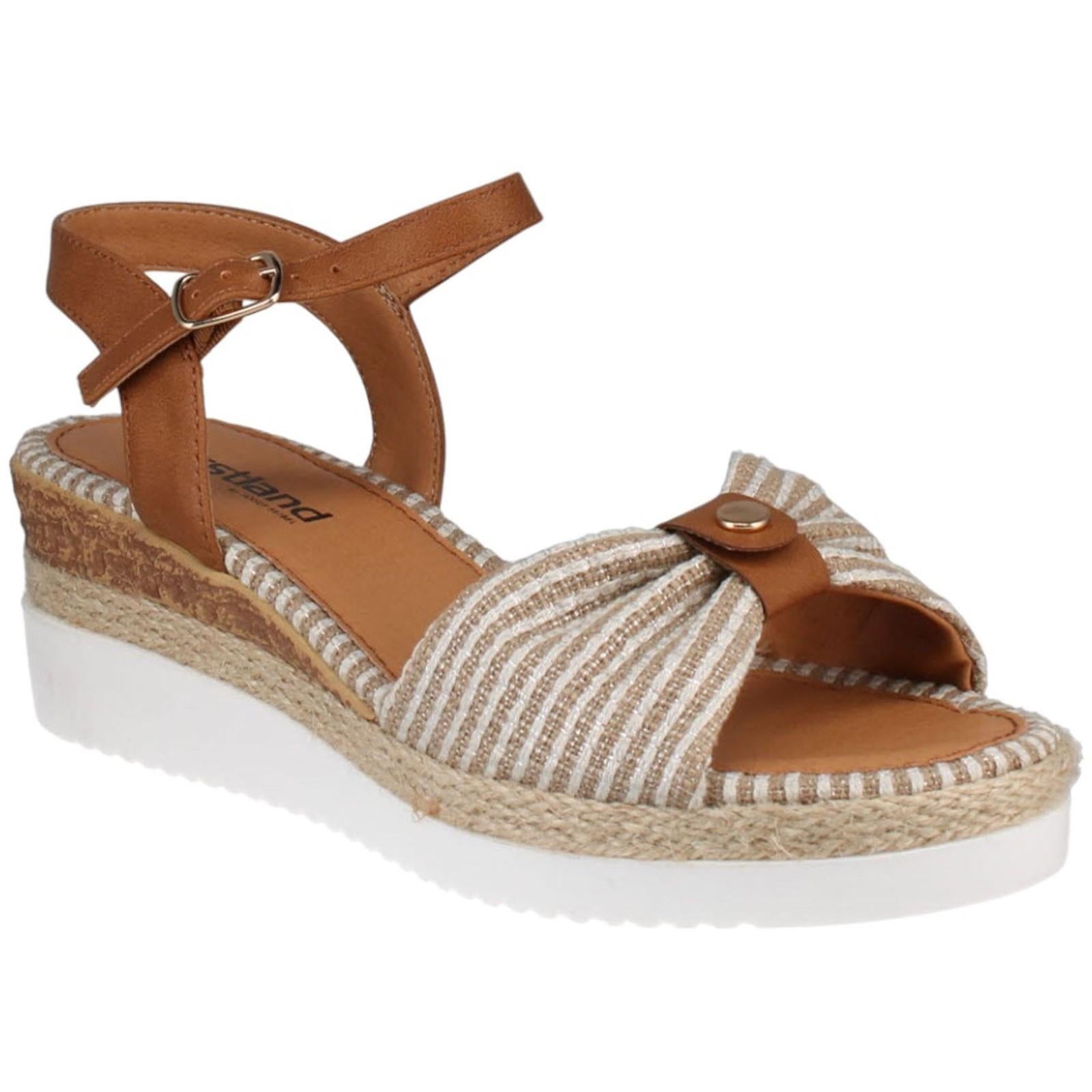 Beige - Front - Josef Seibel Womens-Ladies Espi 01 Sandals