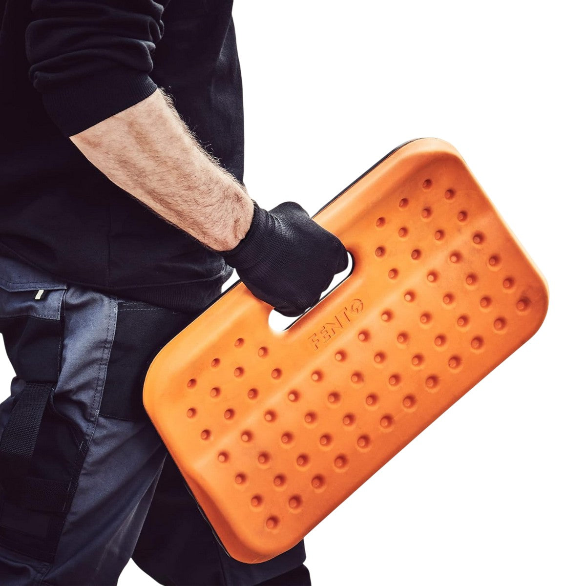 Black-Orange - Back - Fento Kneeboard