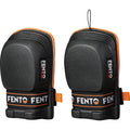 Black-Orange - Side - Fento Original Hard Cap Knee Pads (Pack of 2)