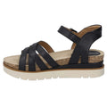Black - Lifestyle - Josef Seibel Womens-Ladies Clea 14 Leather Sandals