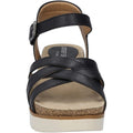 Black - Pack Shot - Josef Seibel Womens-Ladies Clea 14 Leather Sandals