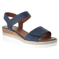 Dark Blue-Navy - Front - Josef Seibel Womens-Ladies Espi 07 Sandals