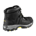 Black-Yellow - Back - Amblers Unisex Adult Crazy Horse Leather Safety Boots