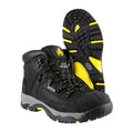 Black-Yellow - Pack Shot - Amblers Unisex Adult Crazy Horse Leather Safety Boots