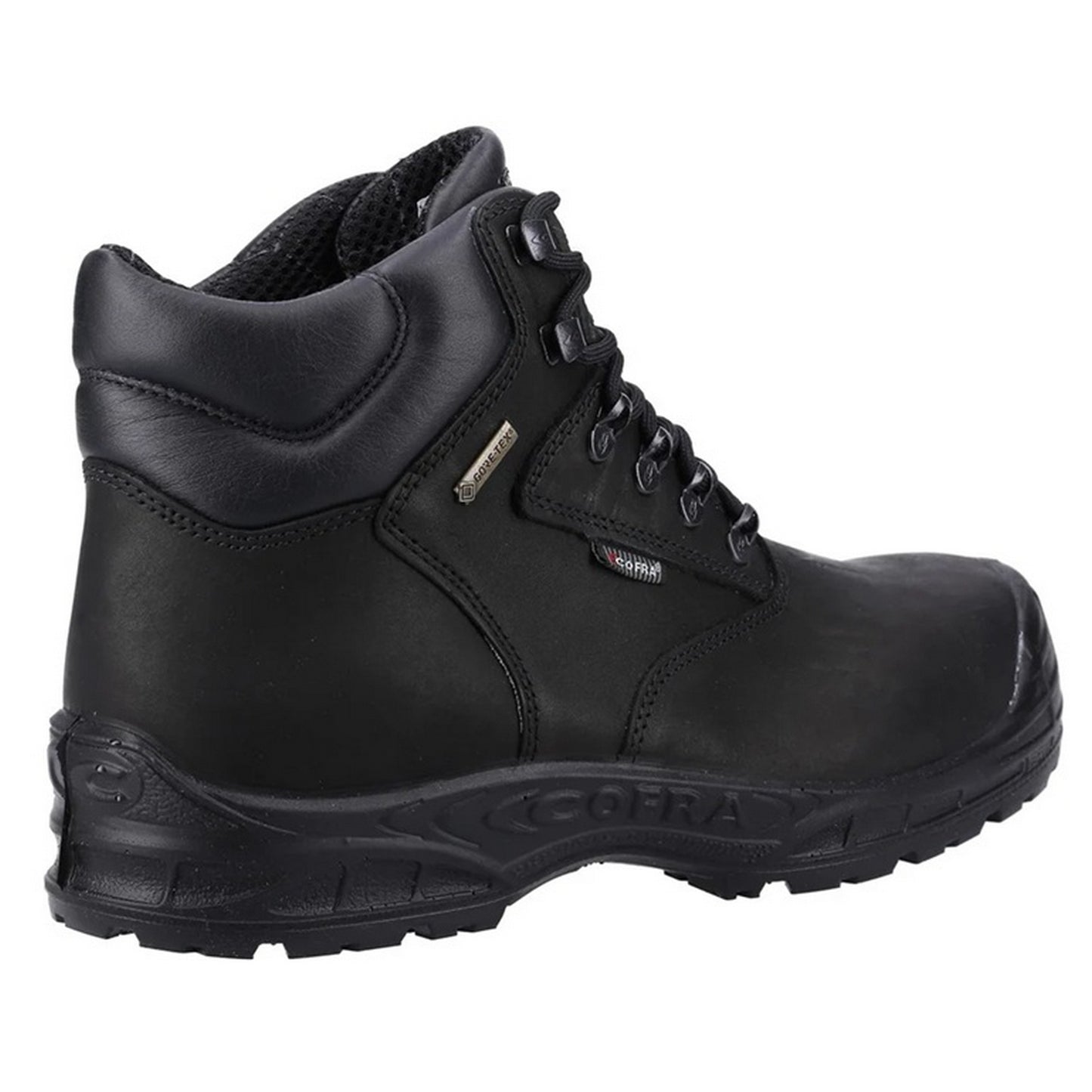 Black - Back - Cofra Mens Hurricane Leather Safety Boots