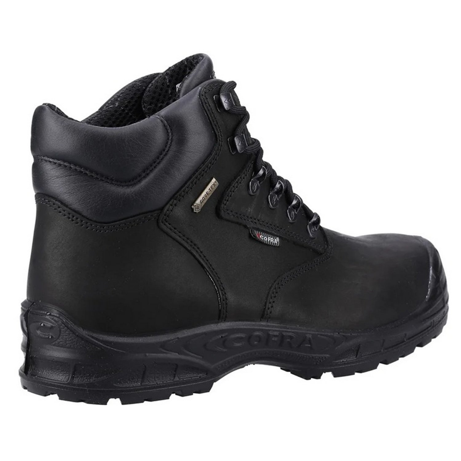 Black - Back - Cofra Mens Hurricane Leather Safety Boots