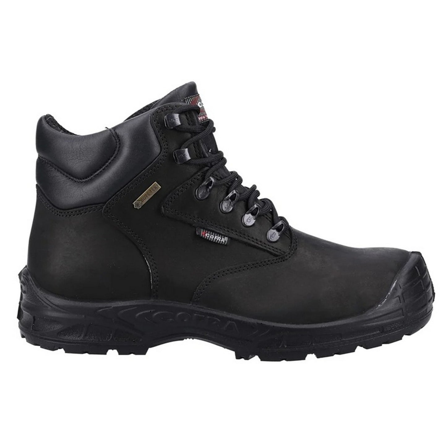Black - Side - Cofra Mens Hurricane Leather Safety Boots