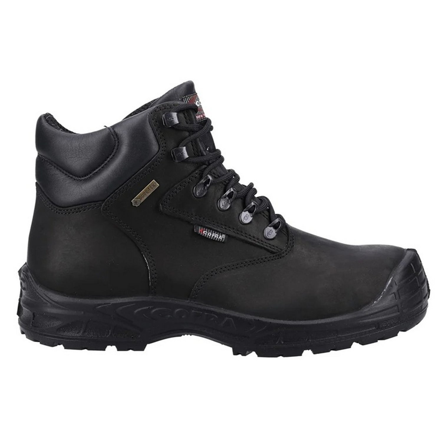 Black - Side - Cofra Mens Hurricane Leather Safety Boots