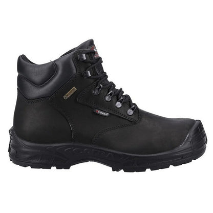 Black - Side - Cofra Mens Hurricane Leather Safety Boots