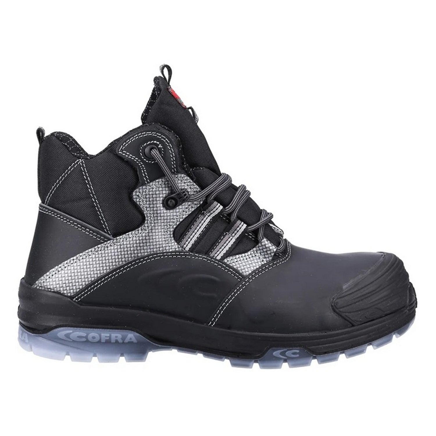 Black - Side - Cofra Mens Leather Safety Boots