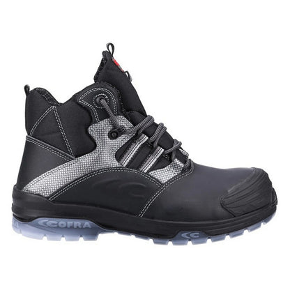 Black - Side - Cofra Mens Leather Safety Boots