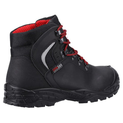 Black-Red - Back - Cofra Mens Summit Nubuck Safety Boots