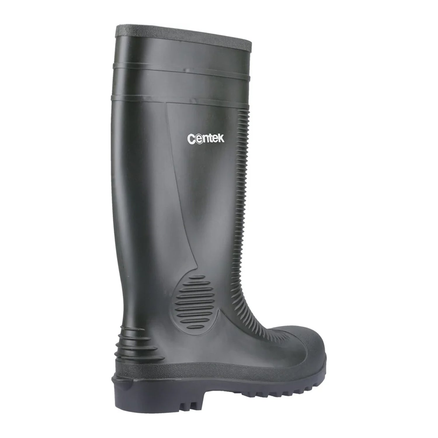 Green-Black - Back - Centek Unisex Adult Safety Wellington Boots
