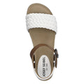 White - Close up - Josef Seibel Womens-Ladies Clea 16 Leather Sandals