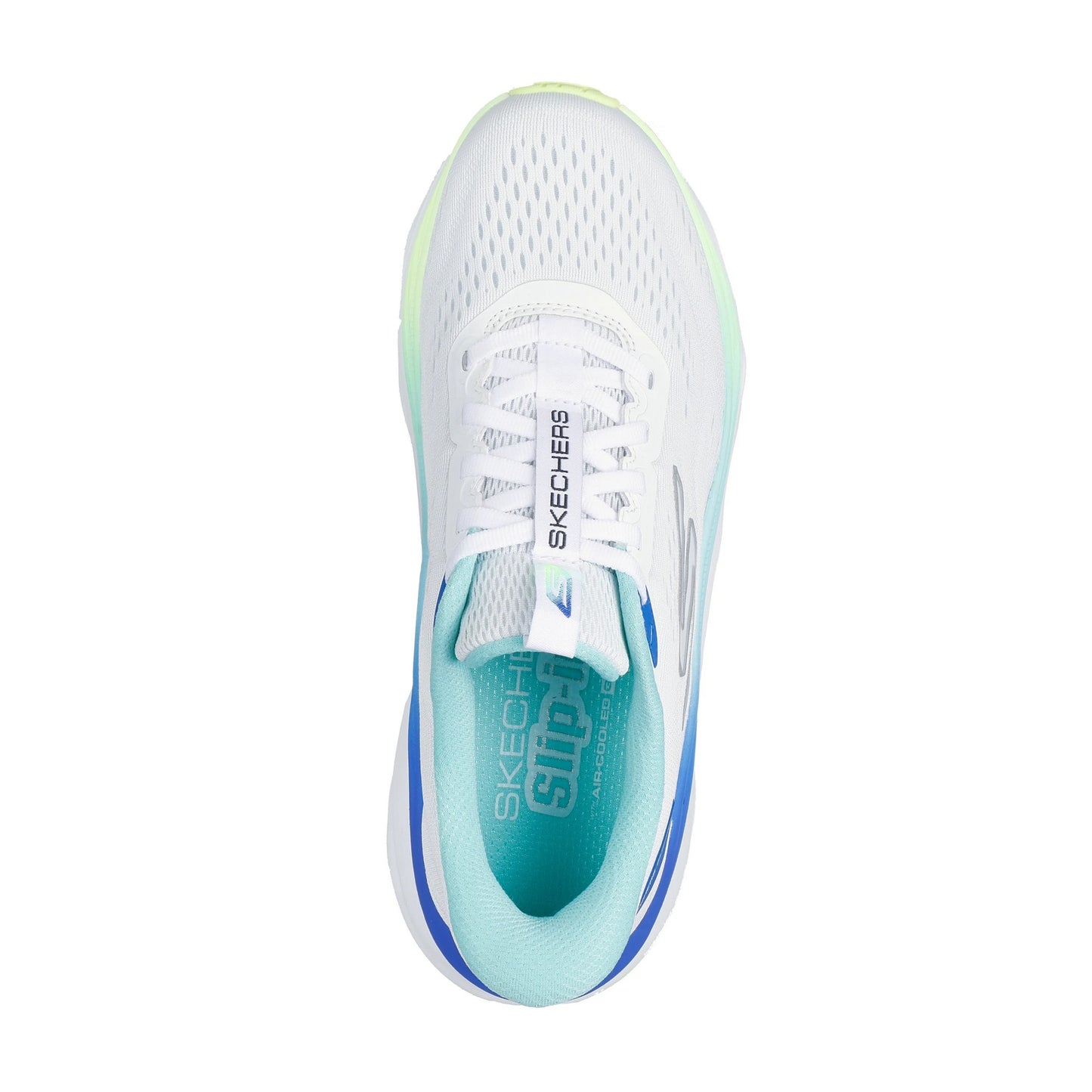 White-Multicoloured - Lifestyle - Skechers Womens-Ladies Max Run Max Cushioning Trainers