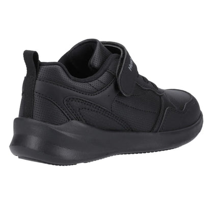Black - Back - Hush Puppies Boys Marling School Shoes