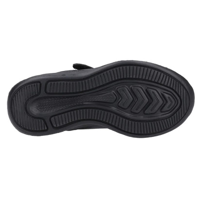 Black - Pack Shot - Hush Puppies Boys Marling School Shoes