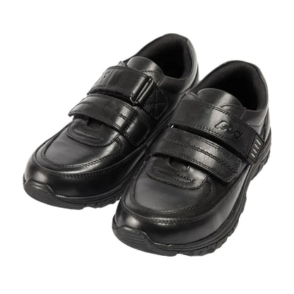 Black - Pack Shot - POD Boys Sprint Leather School Shoes