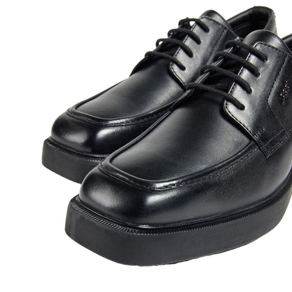 Black - Pack Shot - POD Girls Hazel Leather School Derby Shoes