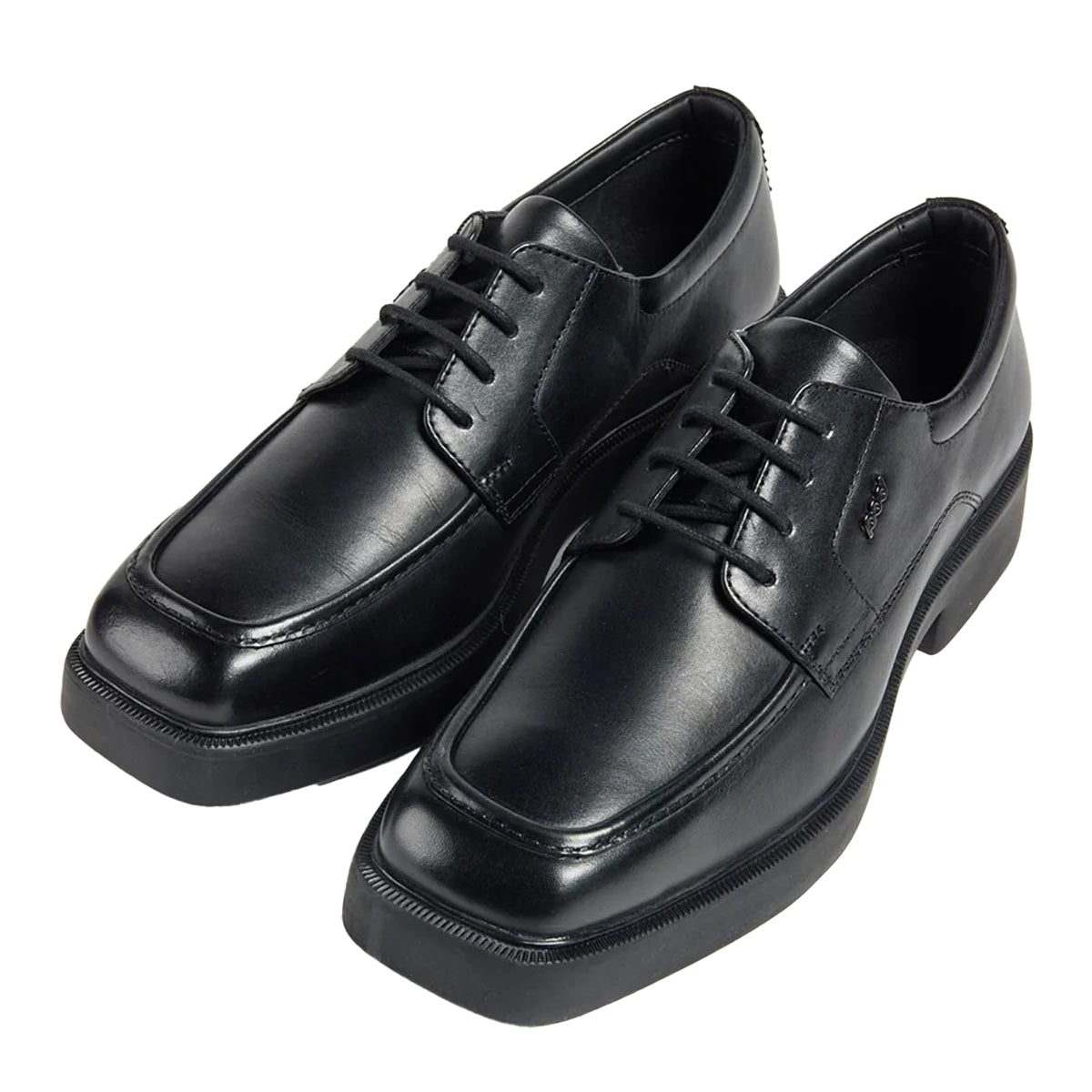 Black - Lifestyle - POD Girls Hazel Leather School Derby Shoes