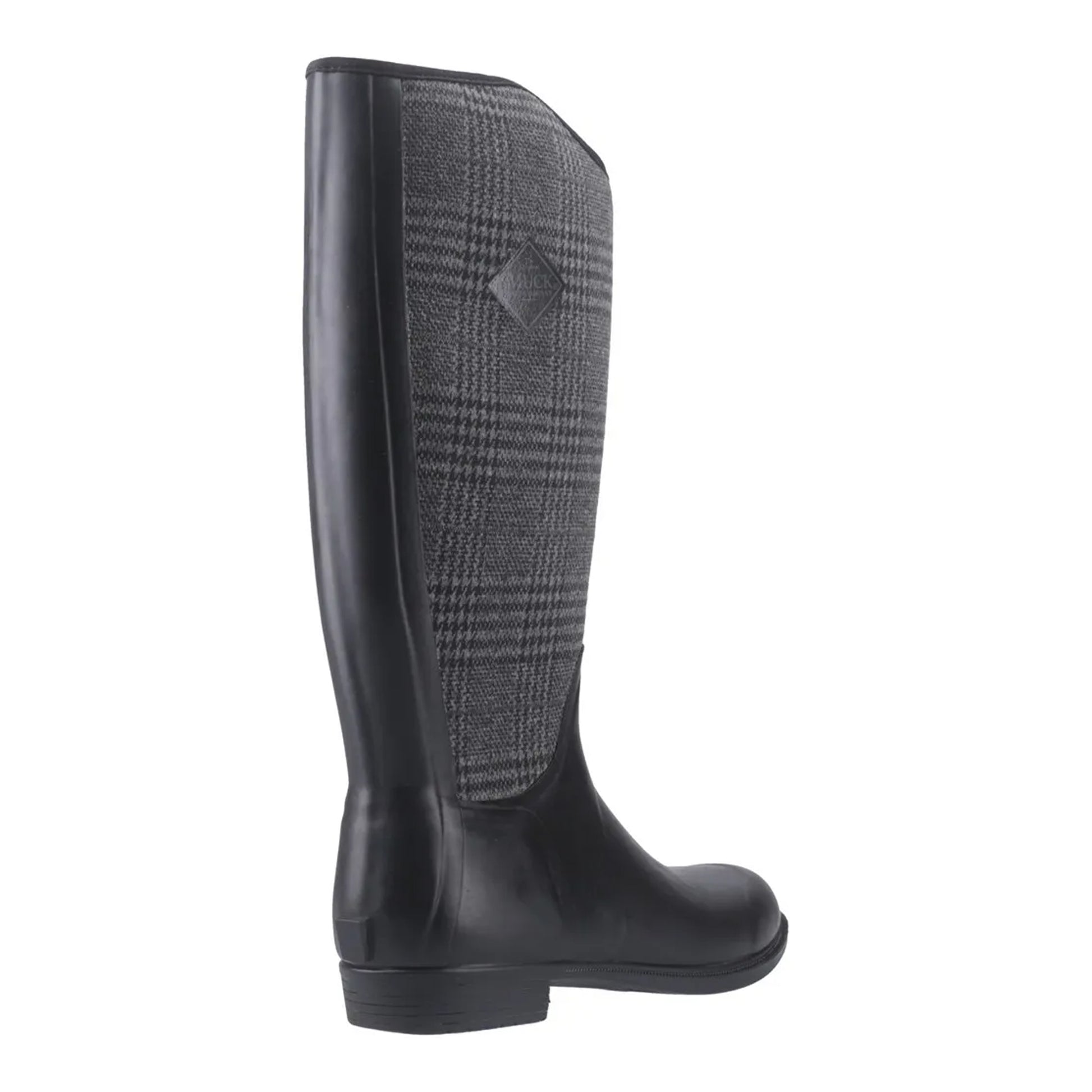 Black - Pack Shot - Muck Boots Womens-Ladies Derby Tall Wellington Boots