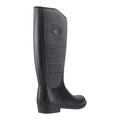 Black - Pack Shot - Muck Boots Womens-Ladies Derby Tall Wellington Boots