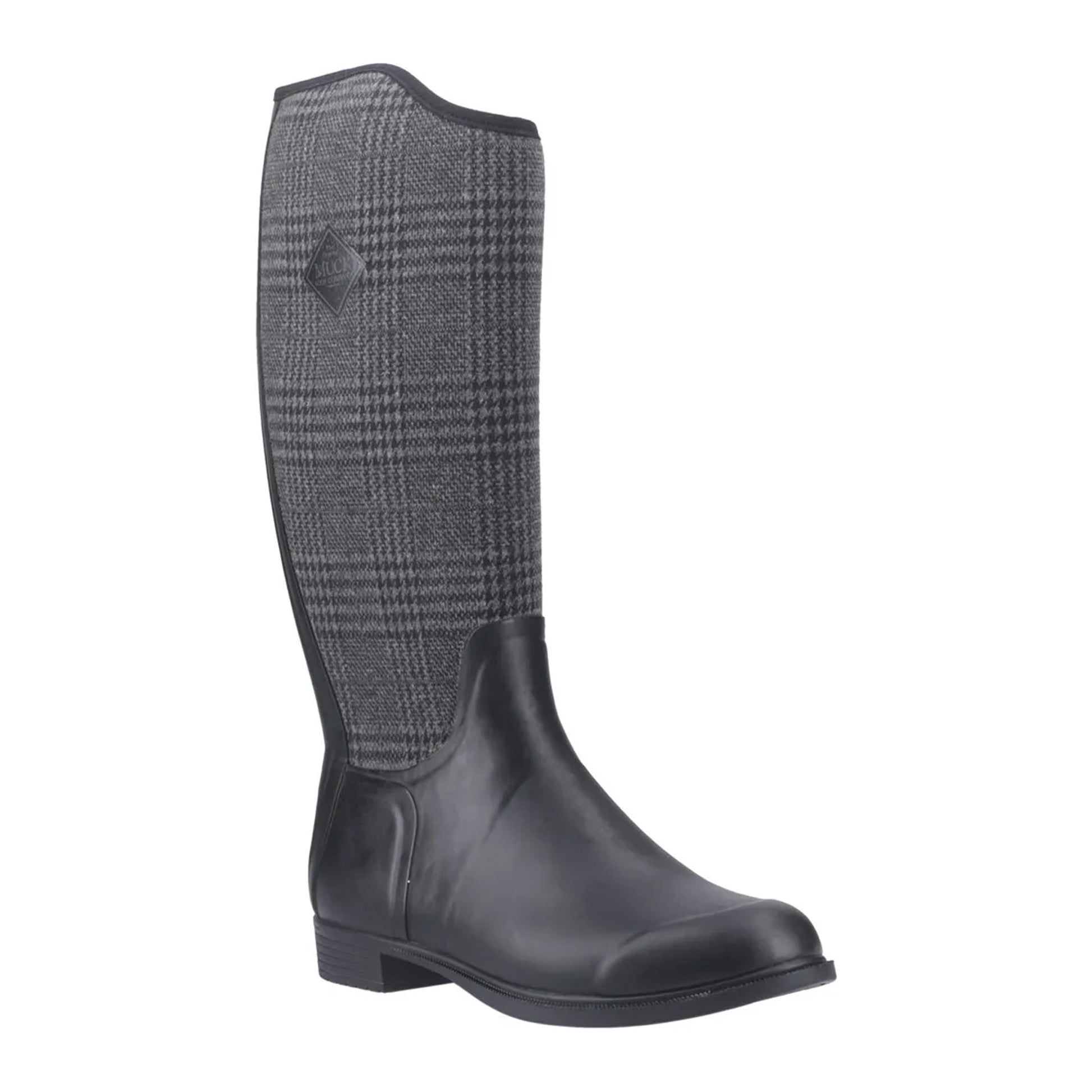 Black - Front - Muck Boots Womens-Ladies Derby Tall Wellington Boots
