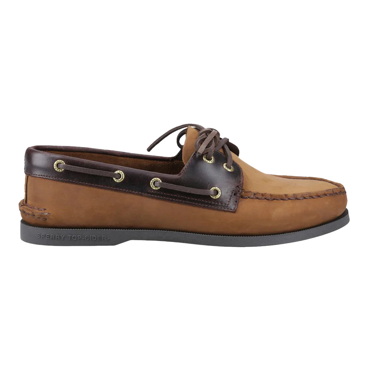Brown Combo - Lifestyle - Sperry Mens Authentic 2 Leather Boat Shoes