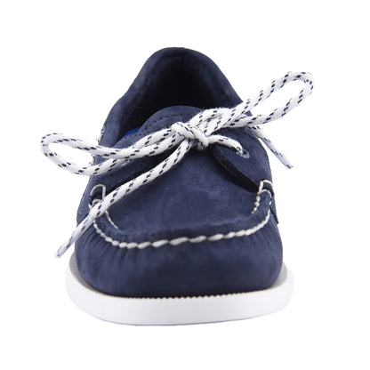 Navy - Pack Shot - Sperry Womens-Ladies Authentic 1 Leather Boat Shoes