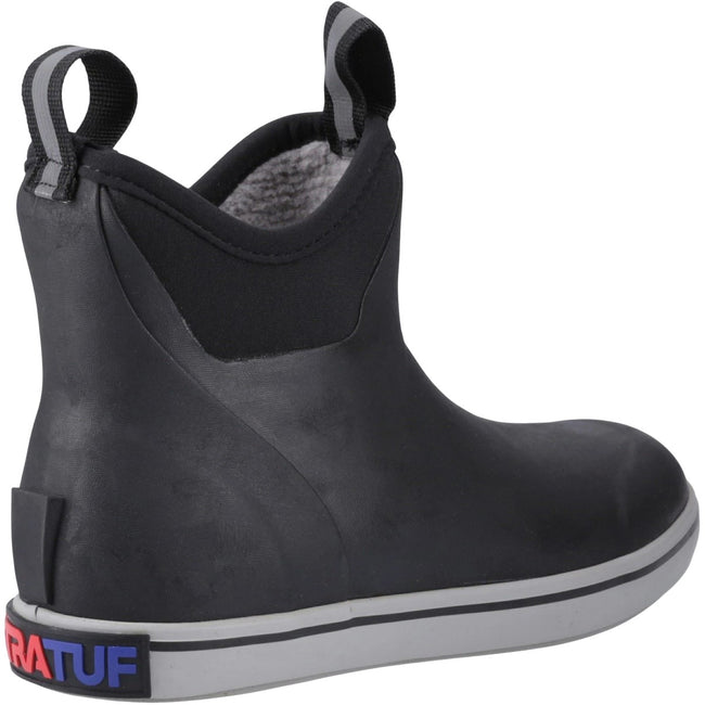 Black - Back - Xtratuf Mens Trolling Ankle Deck Boots