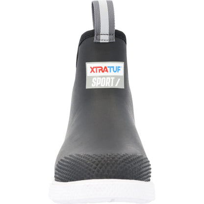 Black - Close up - Xtratuf Womens-Ladies Sports Ankle Deck Boots