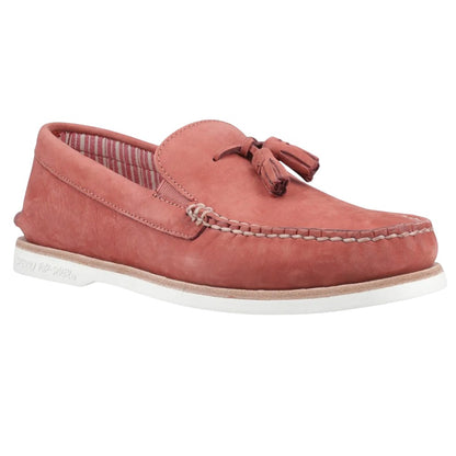 Red - Front - Sperry Mens Authentic Original Leather Boat Shoes