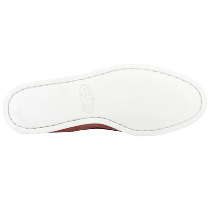 Red - Side - Sperry Mens Authentic Original Leather Boat Shoes