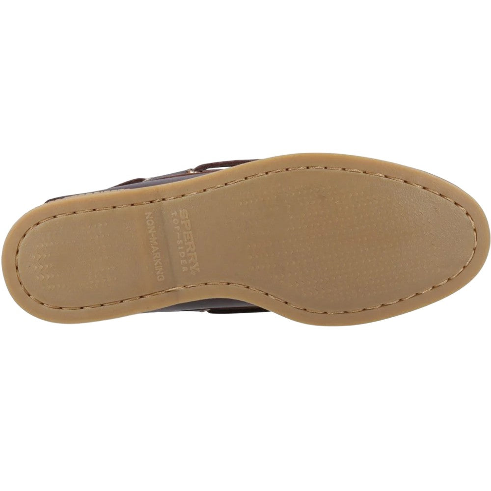 Brown - Side - Sperry Mens Authentic Gold Cup Leather Boat Shoes