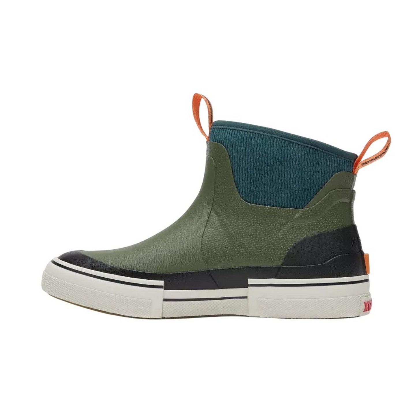Green - Side - Xtratuf Mens Out of the Ordinary Ankle Deck Boots