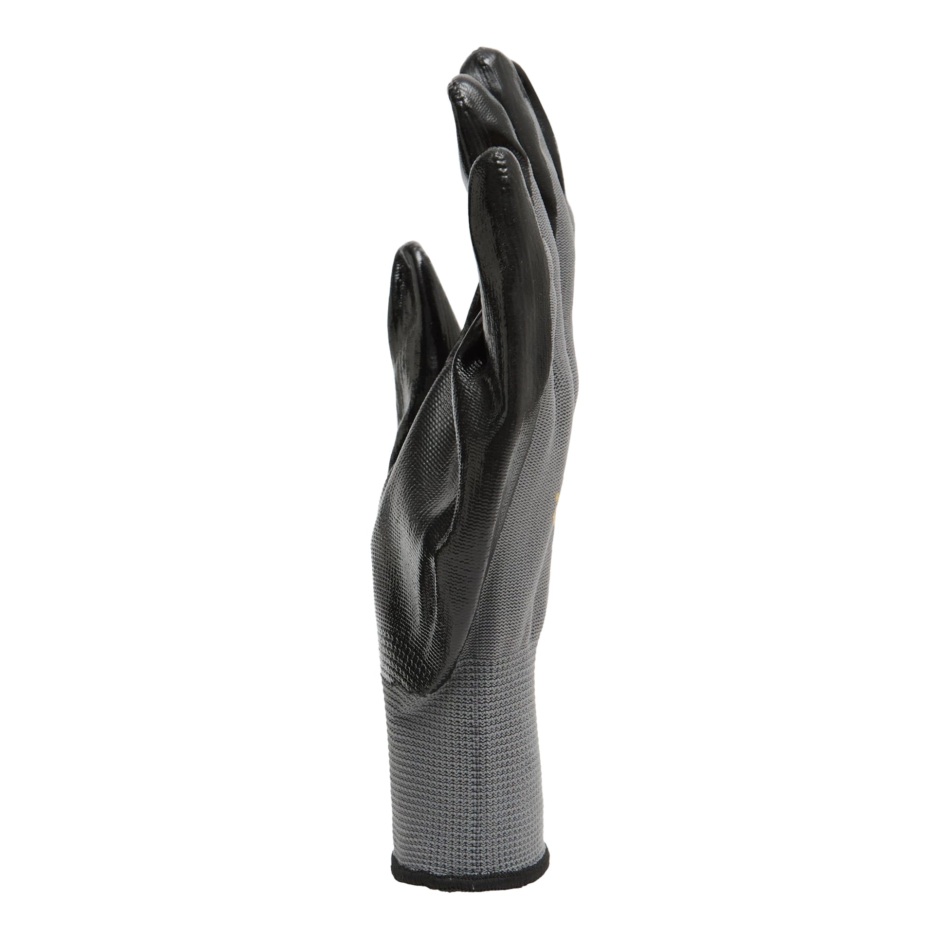 Grey - Side - Stanley Nitrile Gripped Safety Gloves