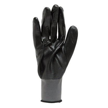 Grey - Back - Stanley Nitrile Gripped Safety Gloves