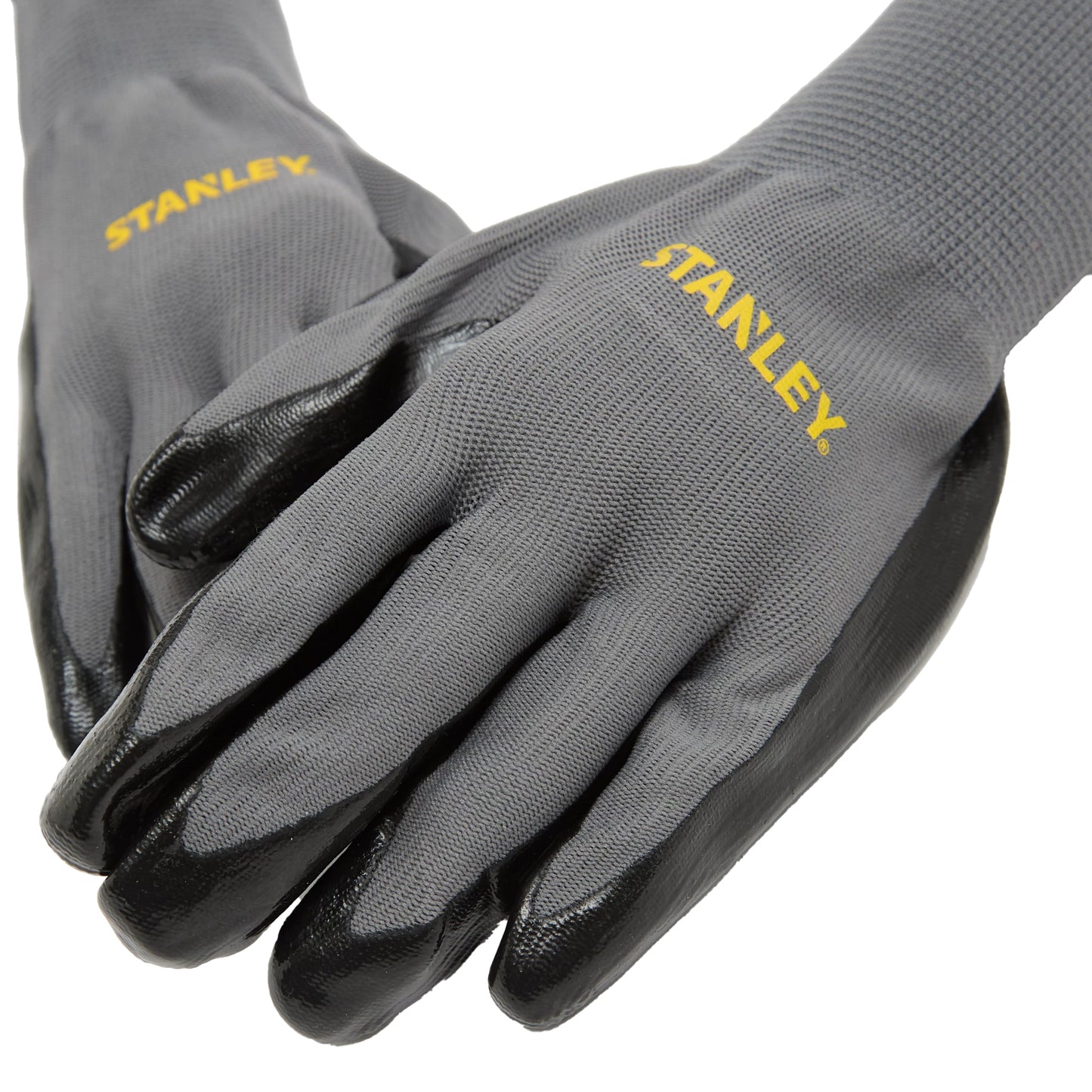 Grey - Lifestyle - Stanley Nitrile Gripped Safety Gloves