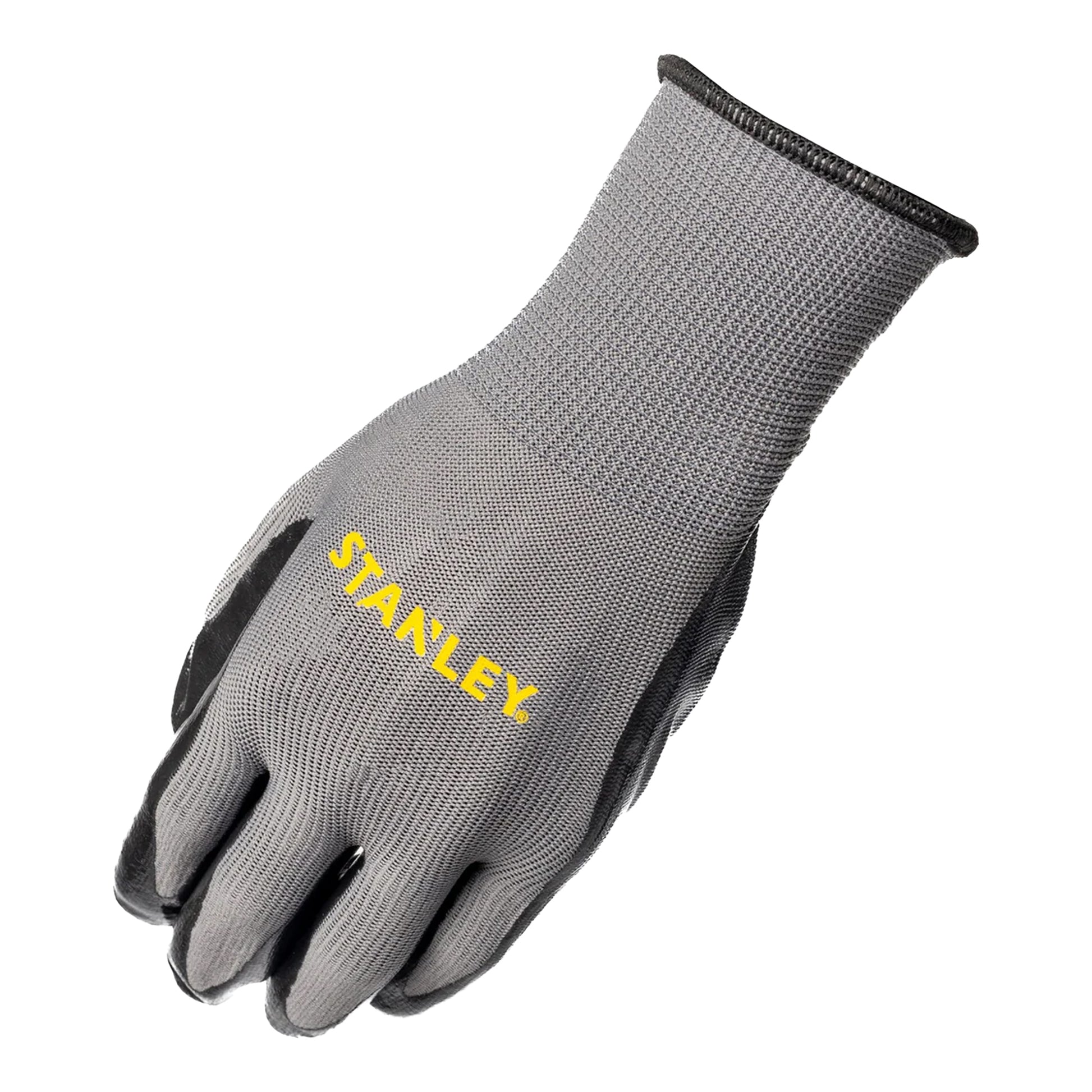Grey - Pack Shot - Stanley Nitrile Gripped Safety Gloves