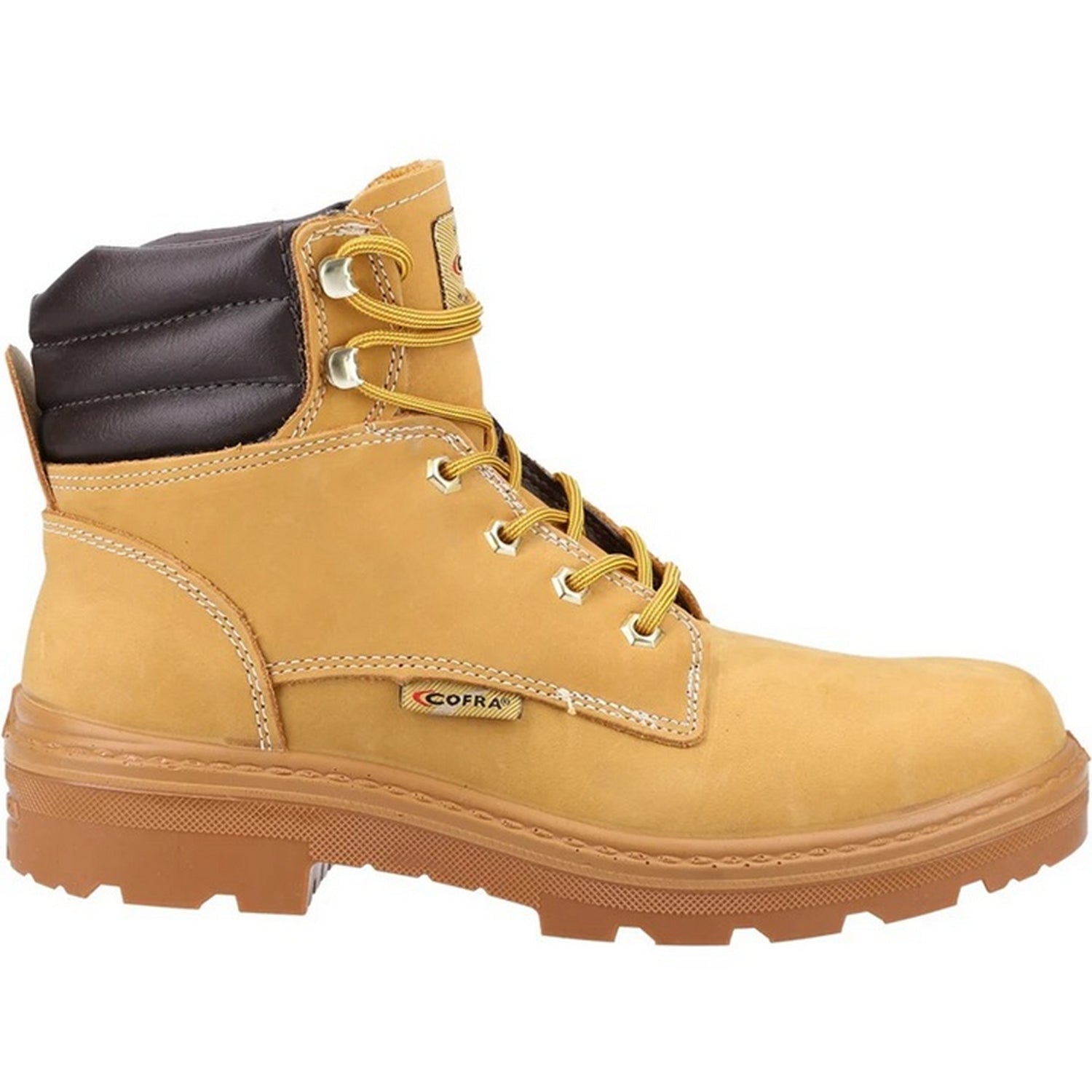 Honey - Side - Cofra Unisex Adult Kaibab Leather Safety Boots