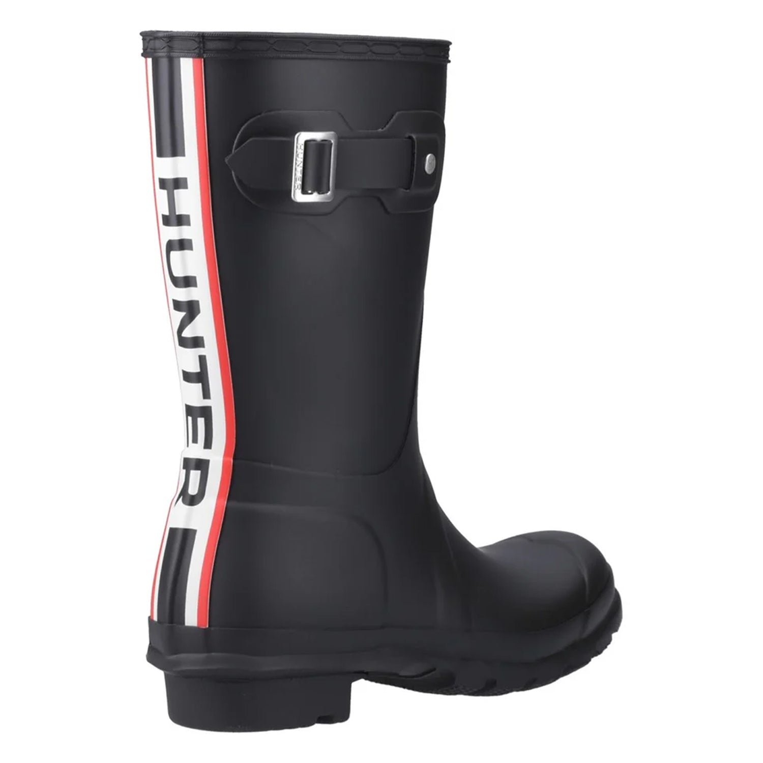 Black - Back - Hunter Womens-Ladies Original Short Wellington Boots