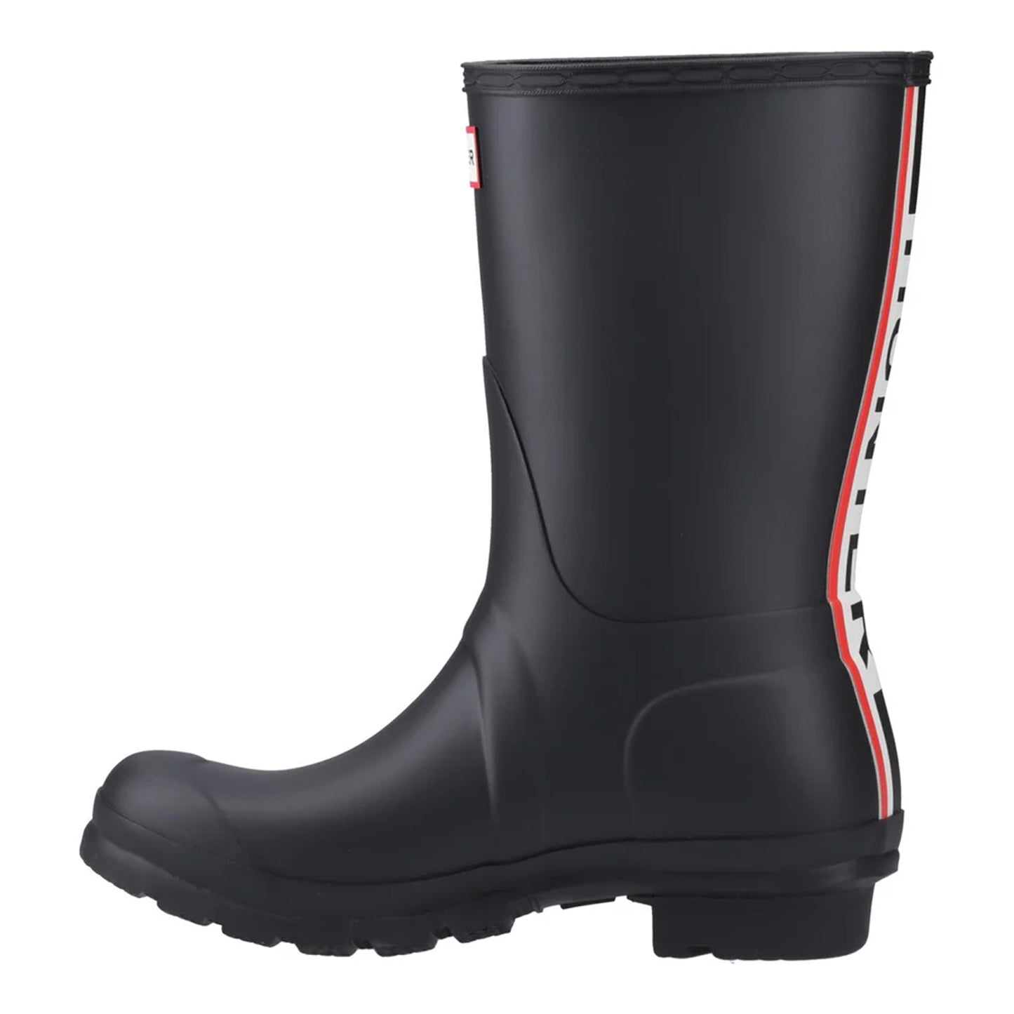 Black - Side - Hunter Womens-Ladies Original Short Wellington Boots