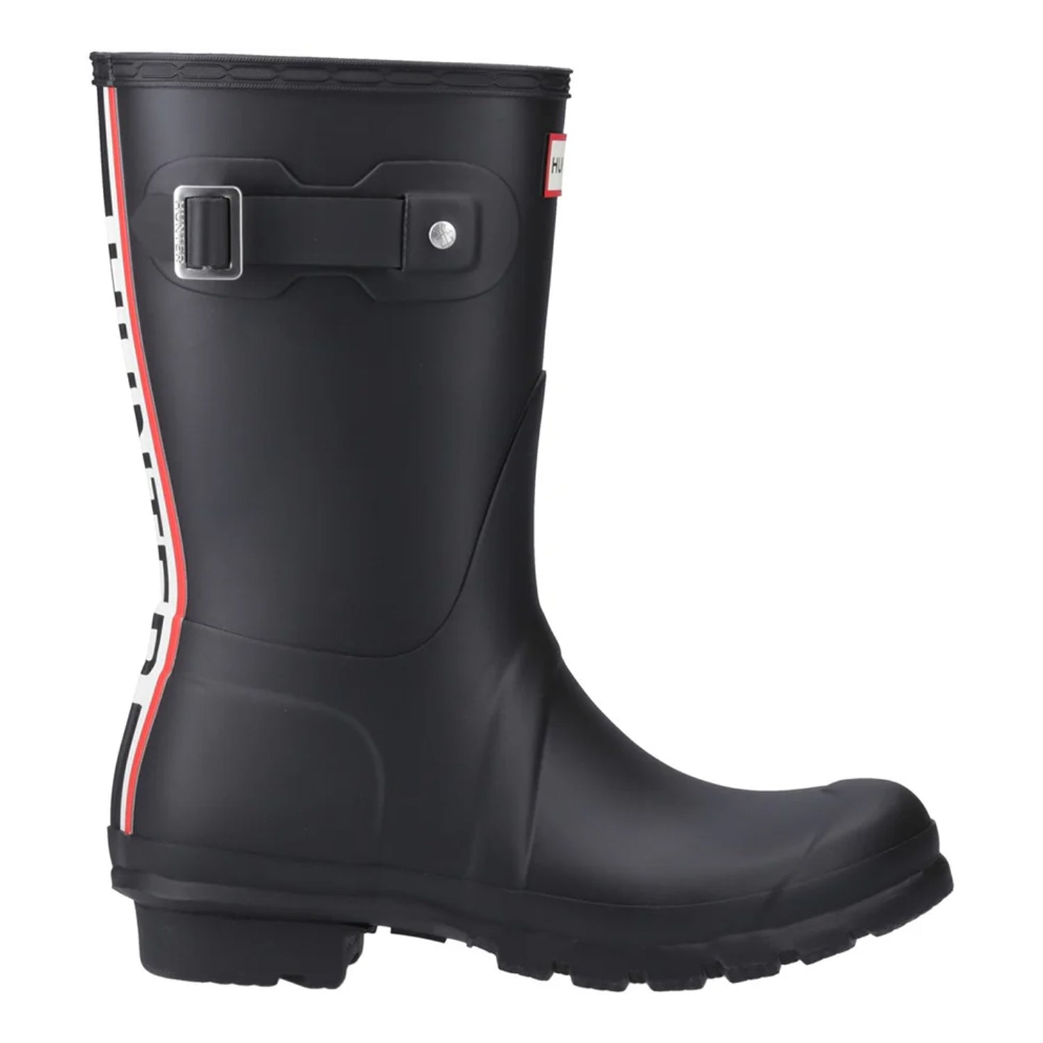 Black - Lifestyle - Hunter Womens-Ladies Original Short Wellington Boots