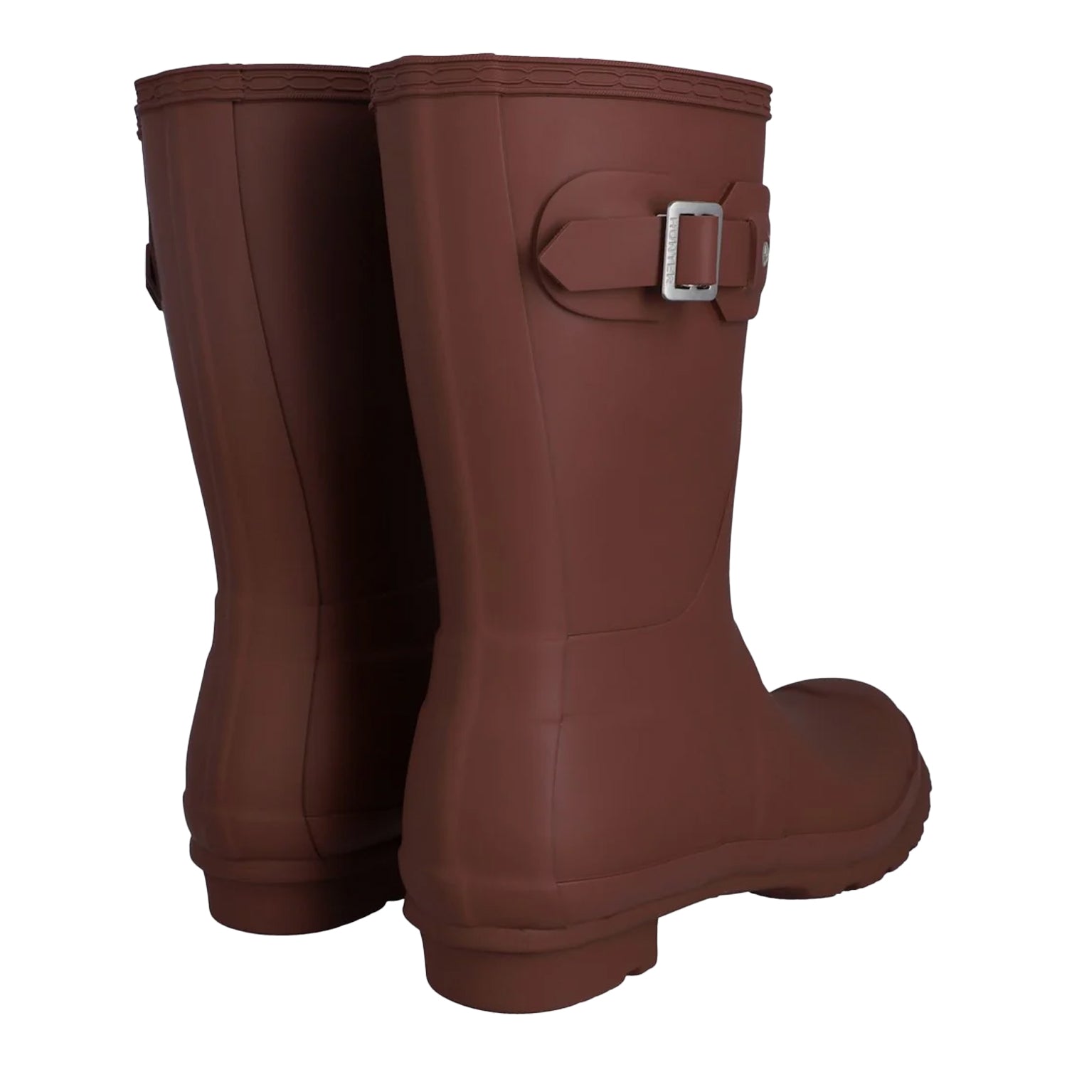 Muted Berry - Back - Hunter Womens-Ladies Original Short Wellington Boots