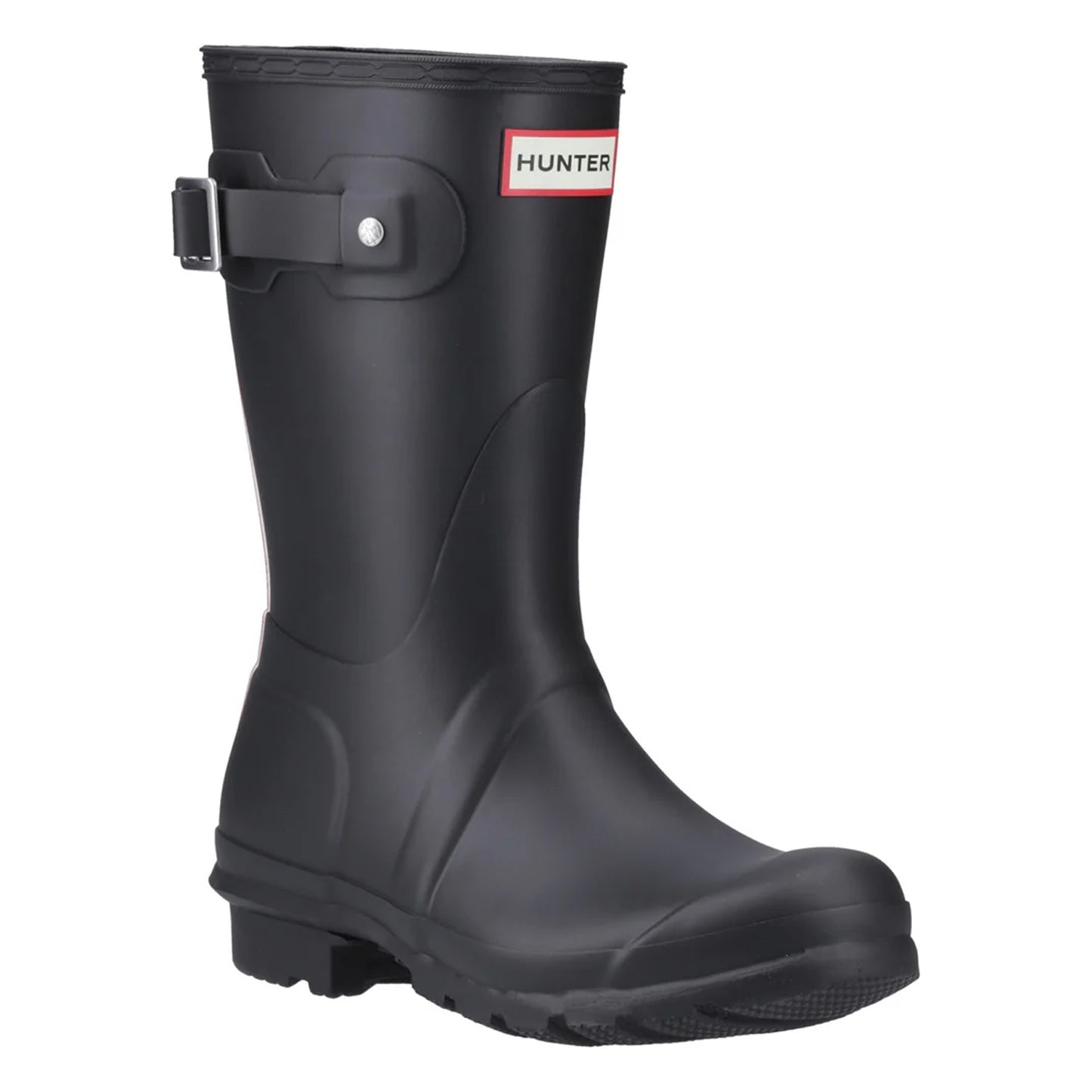 Black - Front - Hunter Womens-Ladies Original Short Wellington Boots