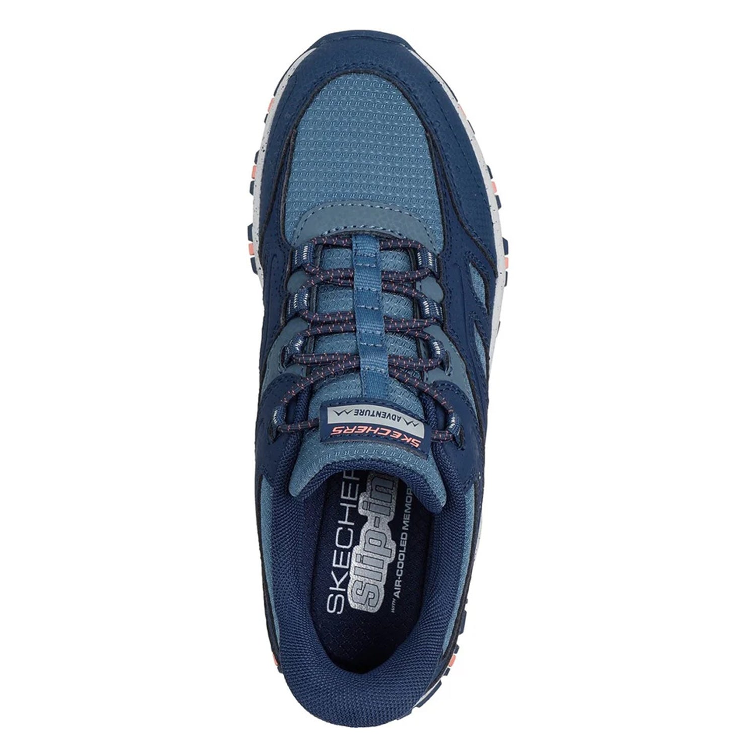 Navy-Coral - Lifestyle - Skechers Unisex Adult Hillcrest Kamalino Suede Slip-In Walking Shoes