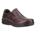 Brown - Front - Fleet & Foster Mens Magpie Leather Loafers